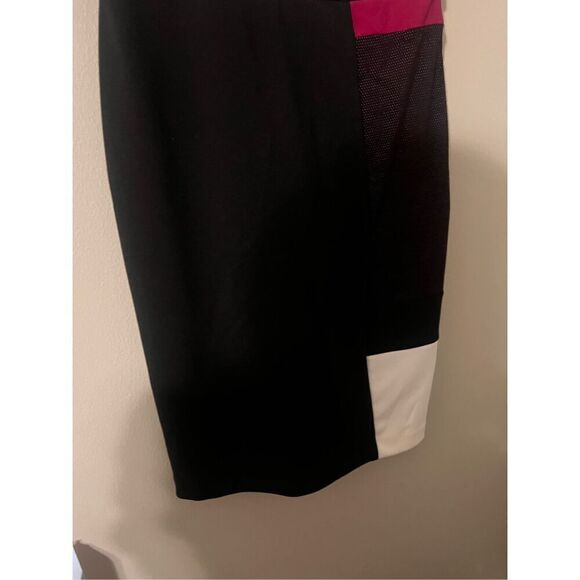 Ivanka Trump Size 6 Sleeveless Sheath Dress Colorblock Mix Pattern Professional - Picture 5 of 7